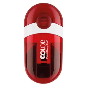 Рубиновый корпус оснастки Colop Pocket Stamp R40
