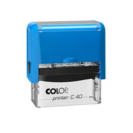 Большой штамп канцелярии с логотипом и дополнительными графами на Colop C40